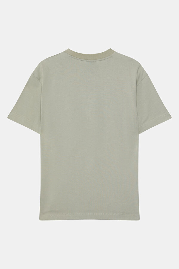 Yeşil Bisiklet Yaka T-Shirt 2