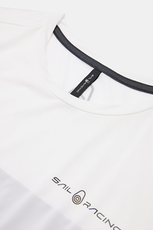 Beyaz Bisiklet Yaka T-Shirt 3