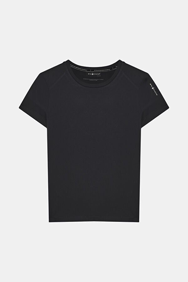 Siyah Bisiklet Yaka T-Shirt