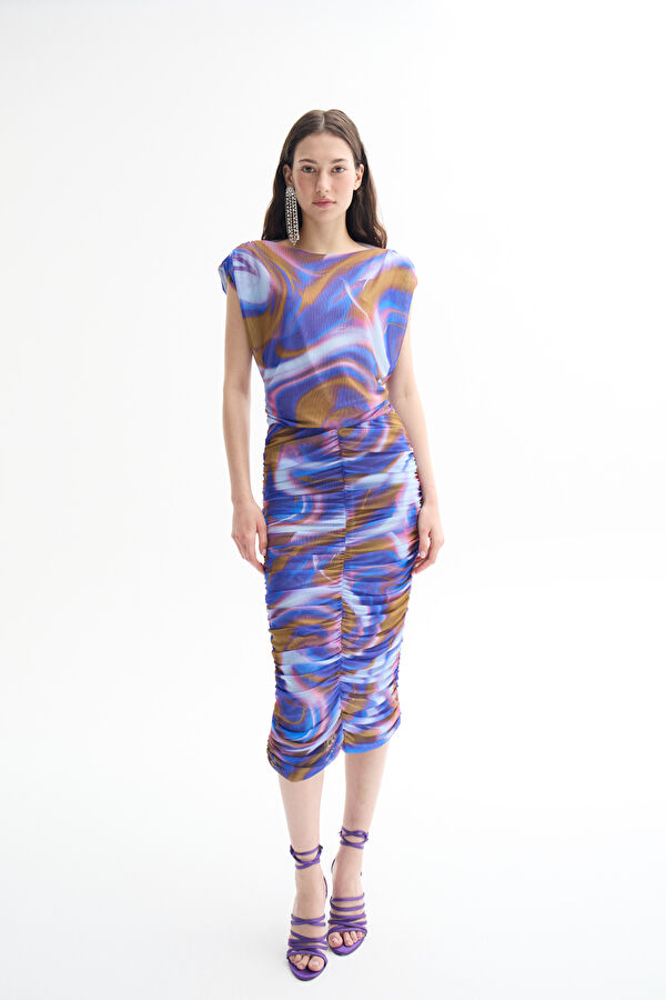 Blue Midi Women's Dress