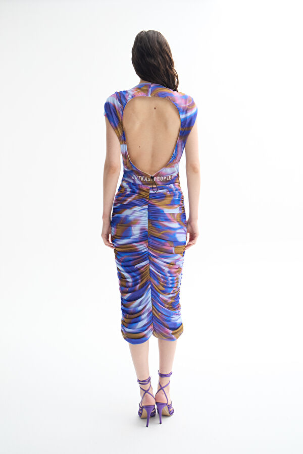 Blue Midi Women's Dress 3