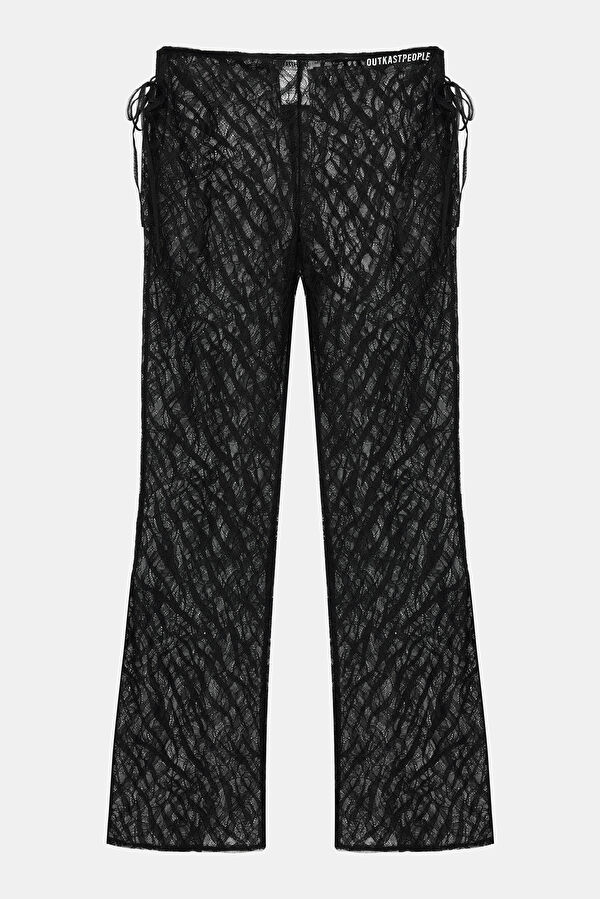 Slim-Fit Black Straight-Leg Pants 2