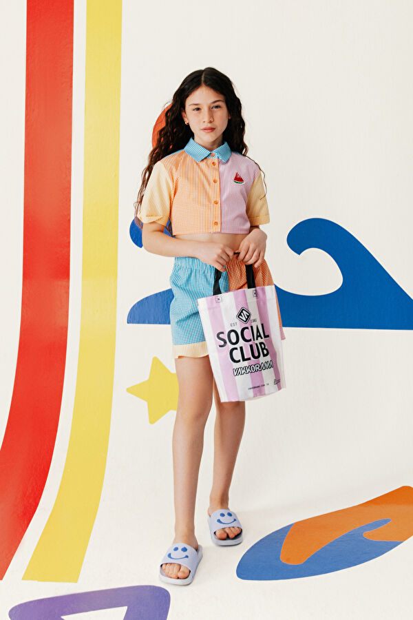 Multicolored Kids Shorts