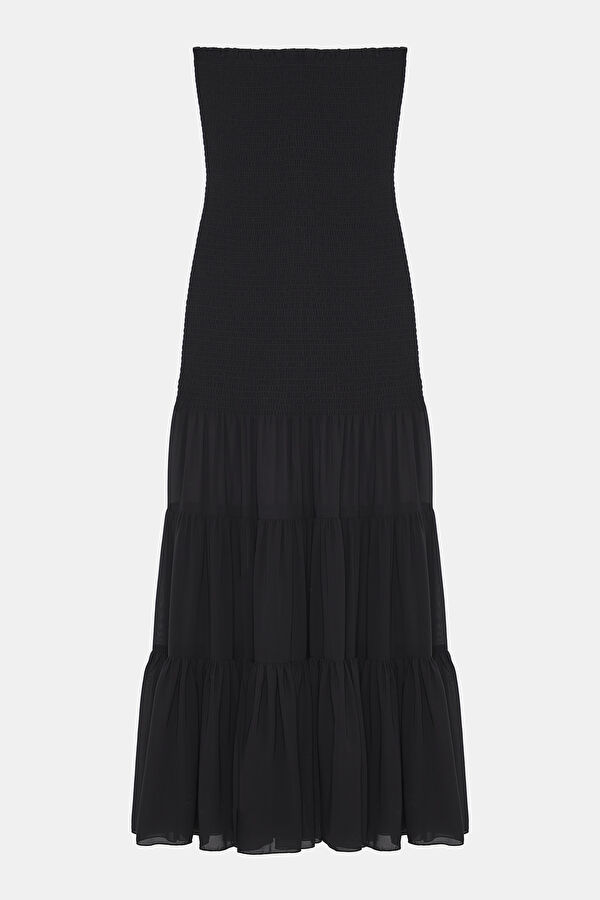 Siyah Maxi Elbise 3