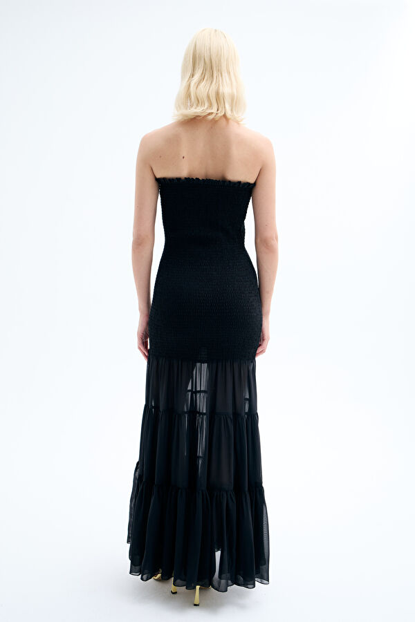Siyah Maxi Elbise 2