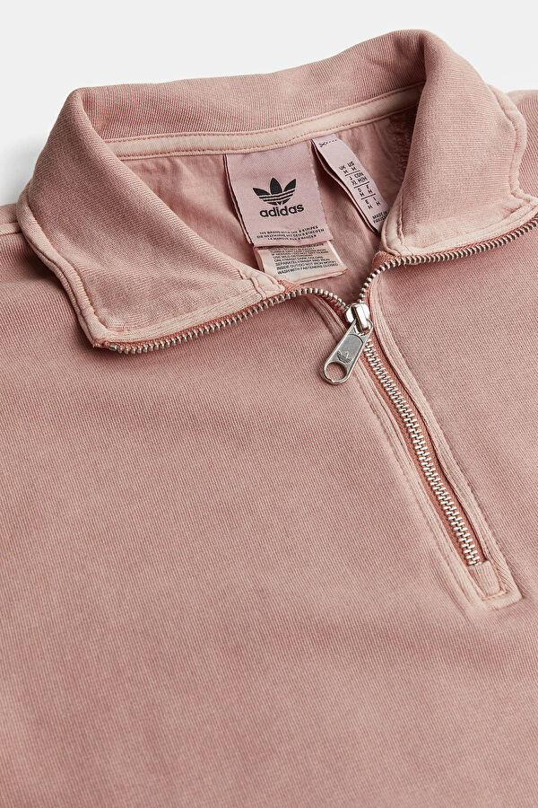 Açık Pembe Dik Yaka Sweatshirt 3