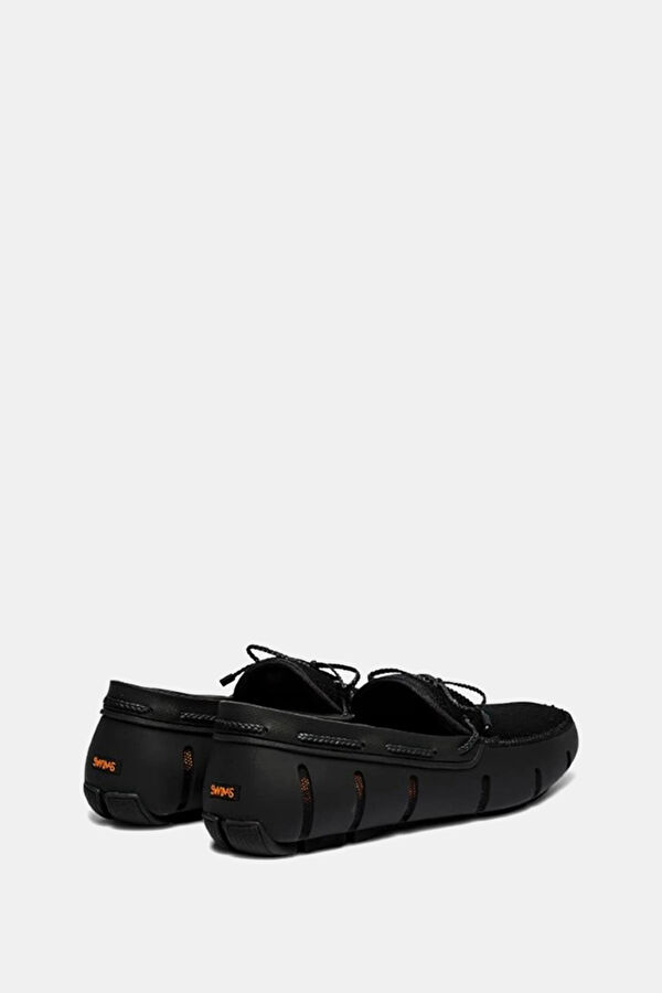 Braided Lace Loafer Black Shoes 3