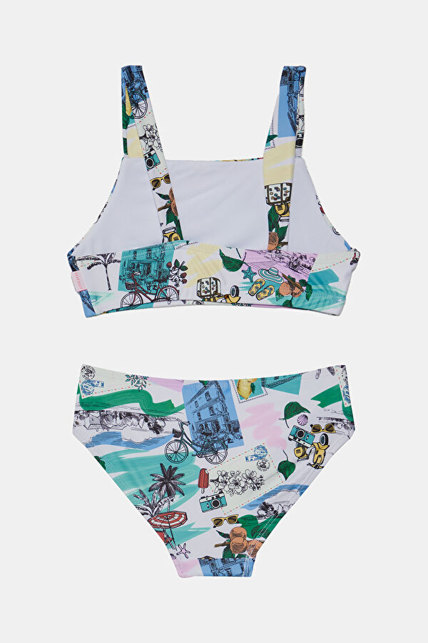 Çok Renkli Desenli Bikini 2