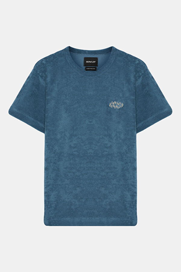 Royal Mavi Bisiklet Yaka Erkek T-Shirt