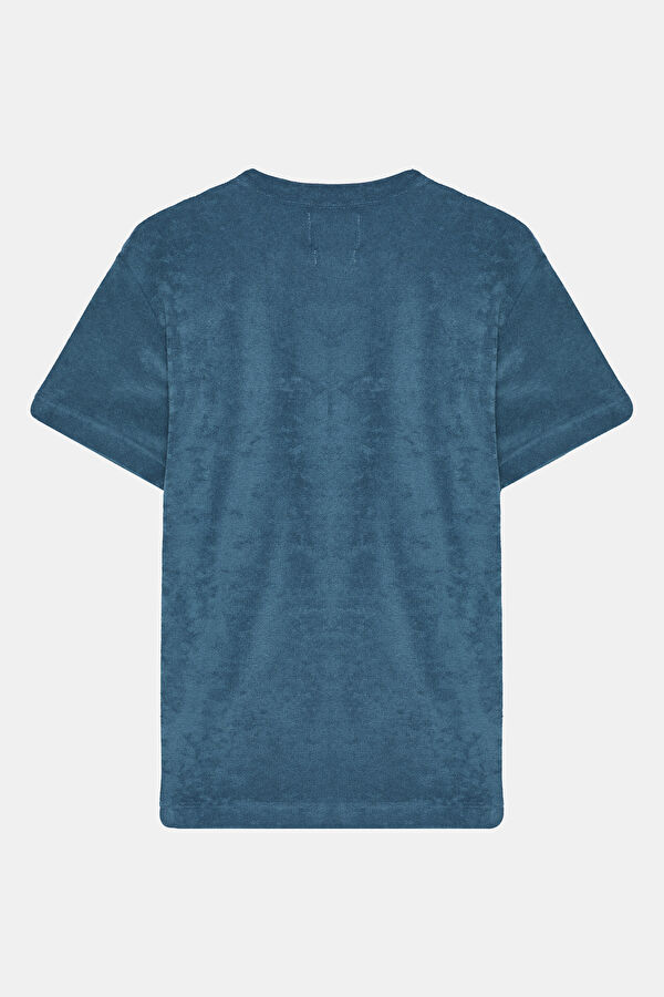 Royal Mavi Bisiklet Yaka Erkek T-Shirt 2