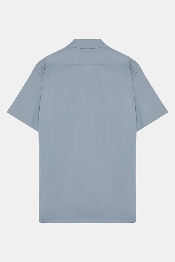 Blue Resort Collar Shirt 2