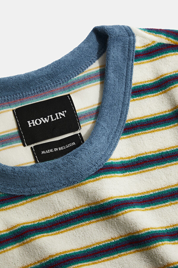 Blue Diagonal Striped Tshirt 3