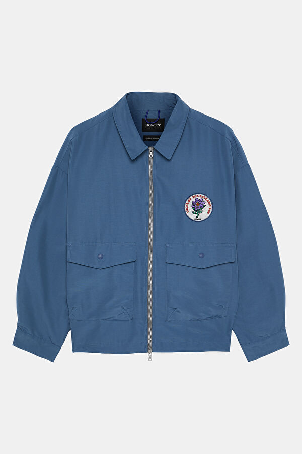 Blue Zip Fastening Jacket