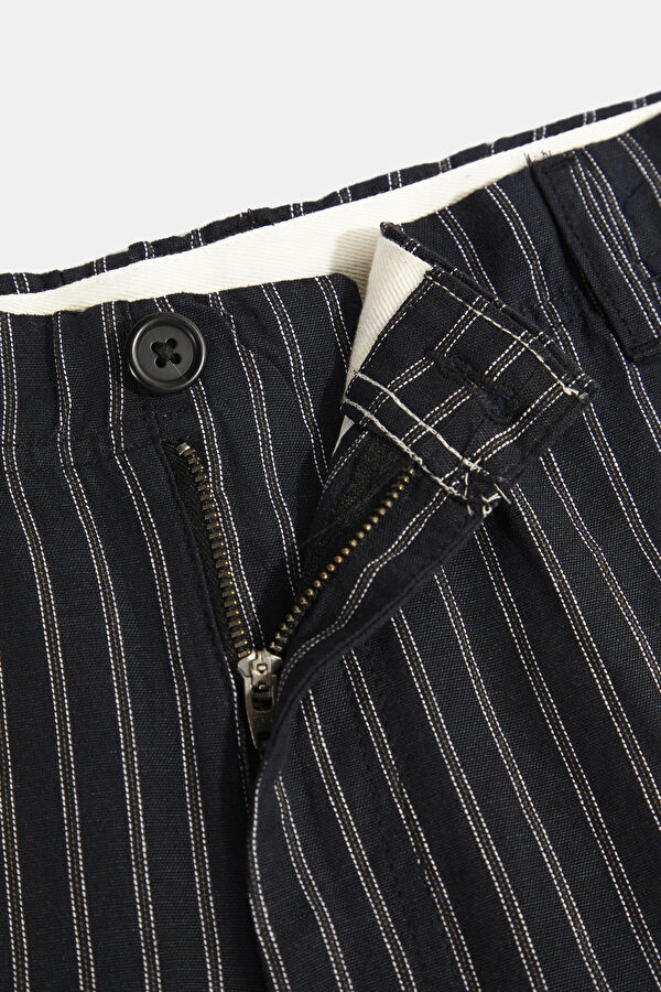 Black Linen Men's Shorts 3