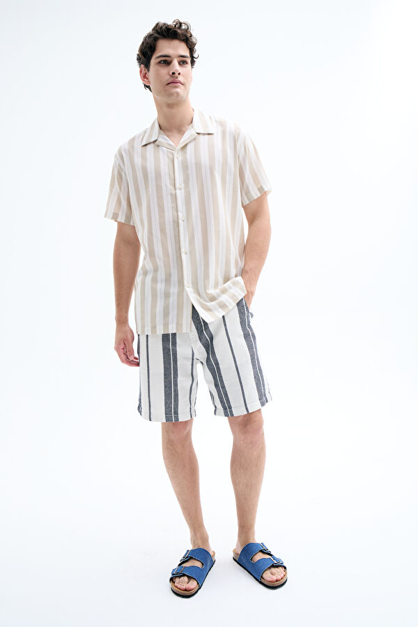 Cream Organic Cotton Men's Shorts
