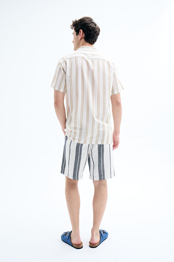 Cream Organic Cotton Men's Shorts 2