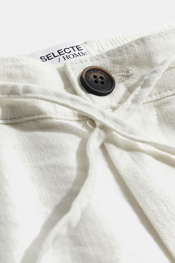 White Linen Men's Shorts 3
