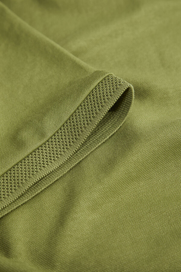 Green Polo Collar Men's T-Shirt 4