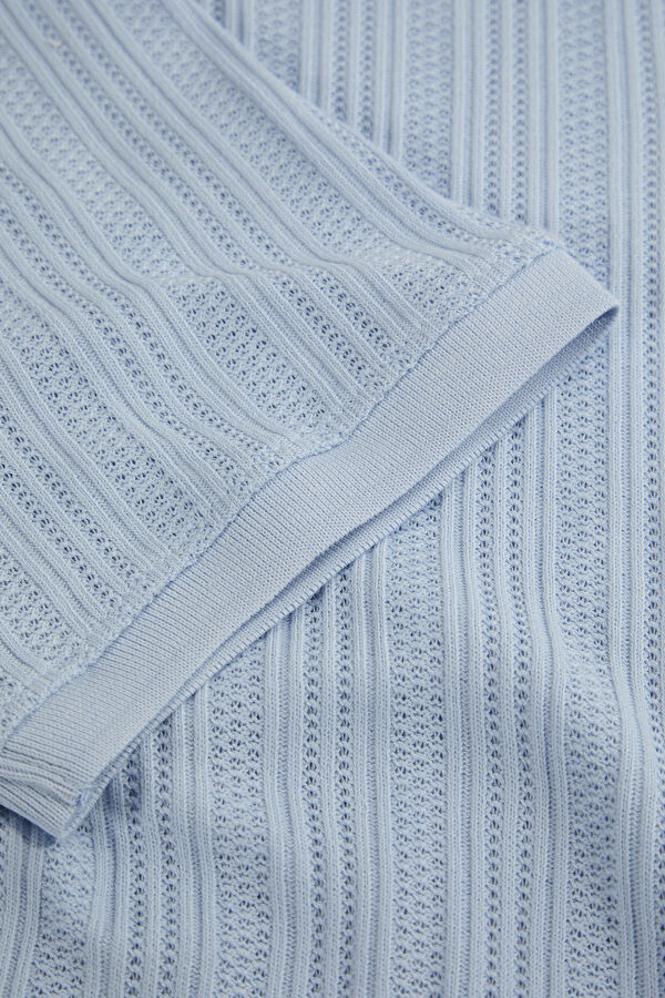 Açık Mavi Polo Yaka T-Shirt 4