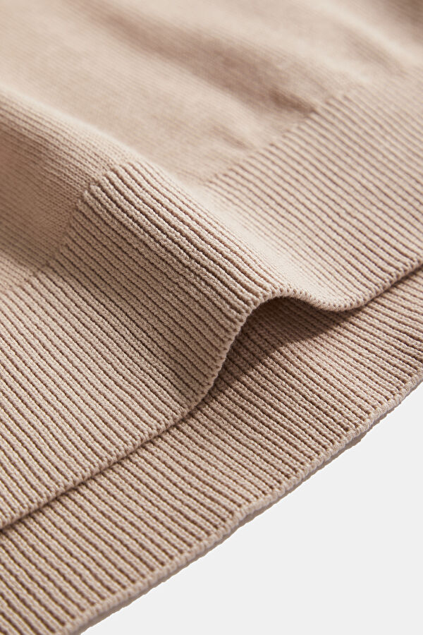 Polo Yaka Diagonal Çizgili Açık Pembe T-Shirt 5