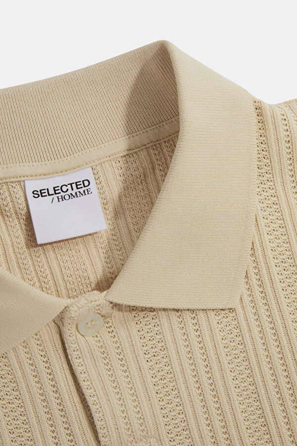 Krem Polo Yaka T-Shirt 3