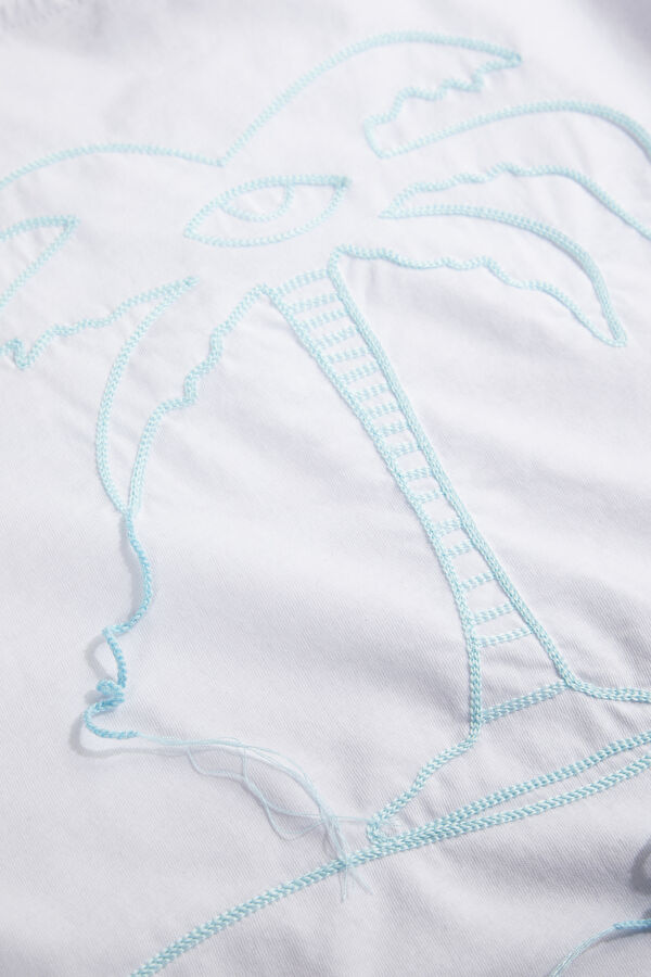 White Crew Neck Kids T-Shirt 4