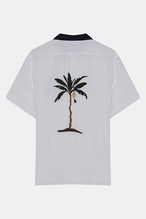 Relax Mold Cream Embroidered Shirt 2