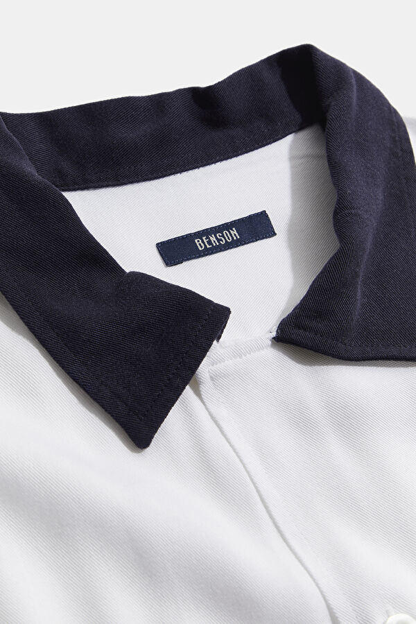 Relax Mold Cream Embroidered Shirt 3