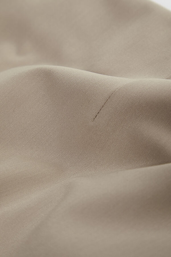 Mink-colored Women's Straight Leg Trousers 4
