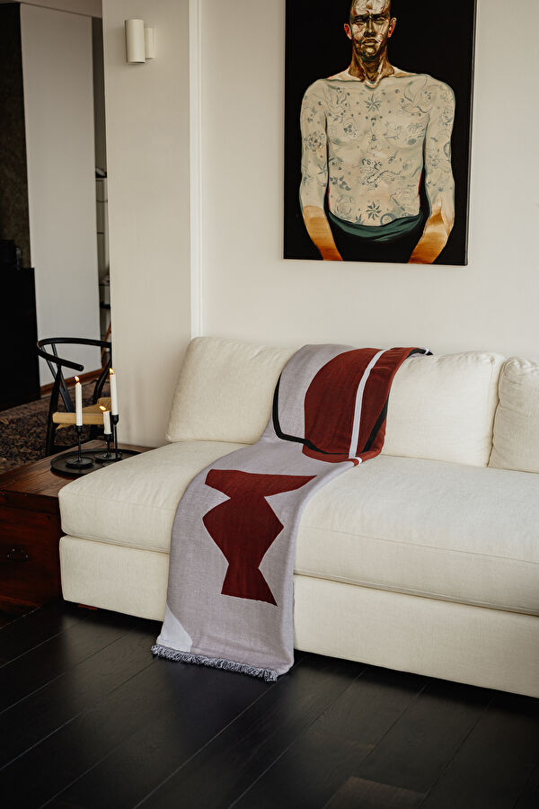 Abstract Dokuma Battaniye - 140x180 cm 3