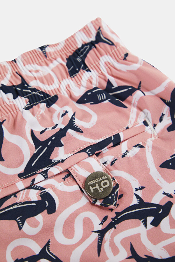 Pembe Desenli Çocuk Mayo 5