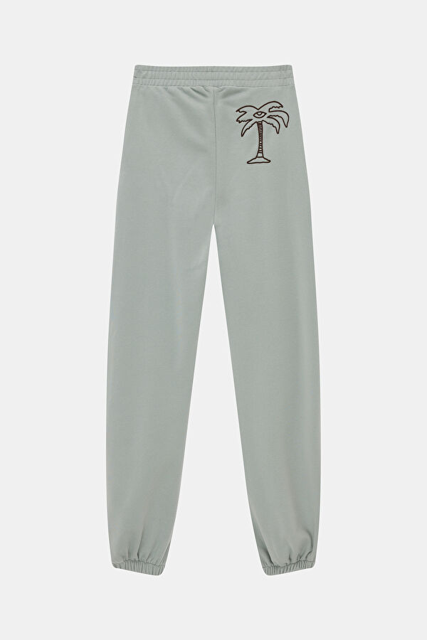 Blue Straight Leg Sport Women's Pants 4