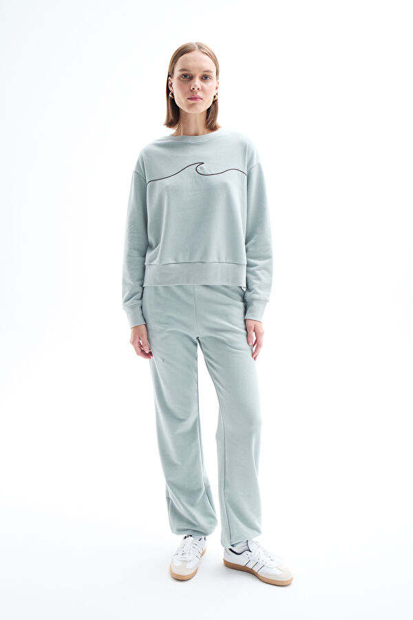 Blue Straight Leg Sport Women's Pants