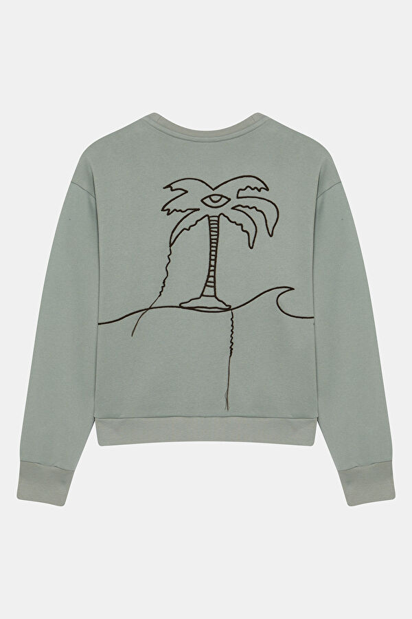 Mavi Bisiklet Yaka Kadın Sweatshirt 2