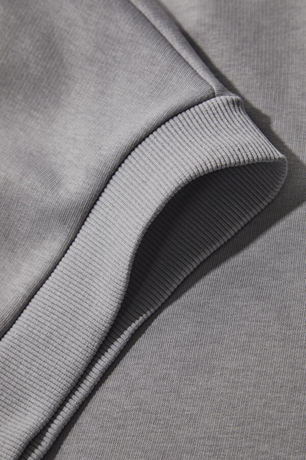 Grey Hooded Women's Sweatshirt 6