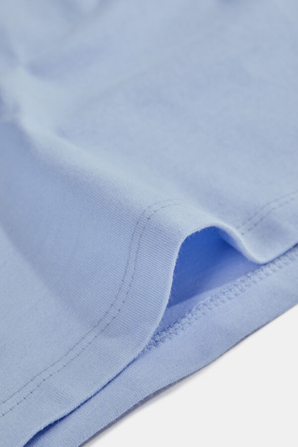 Relax Fit Light Blue Printed Tshirt 5