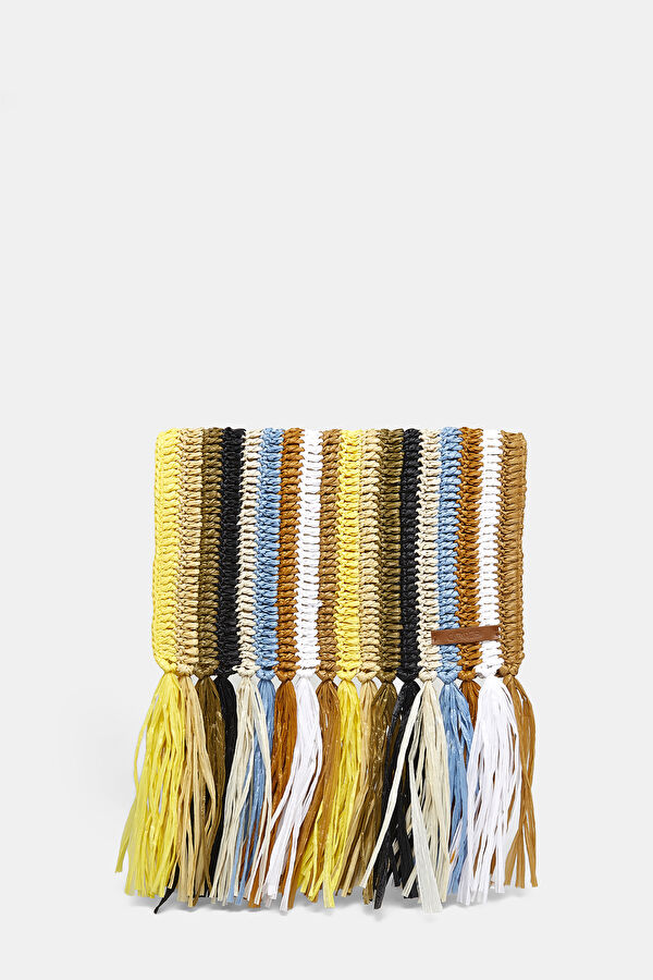 Multicolored Patterned Viscose Bag