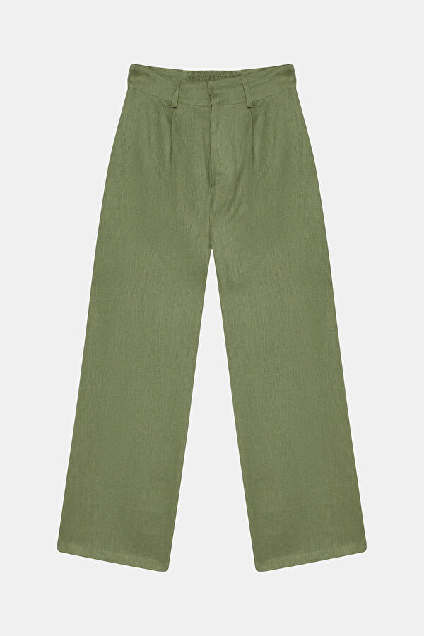 Relax Fit Green Women's Trousers