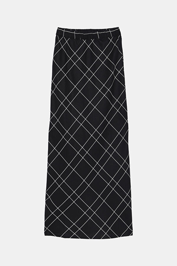 Black Patterned Women's Skirt 3