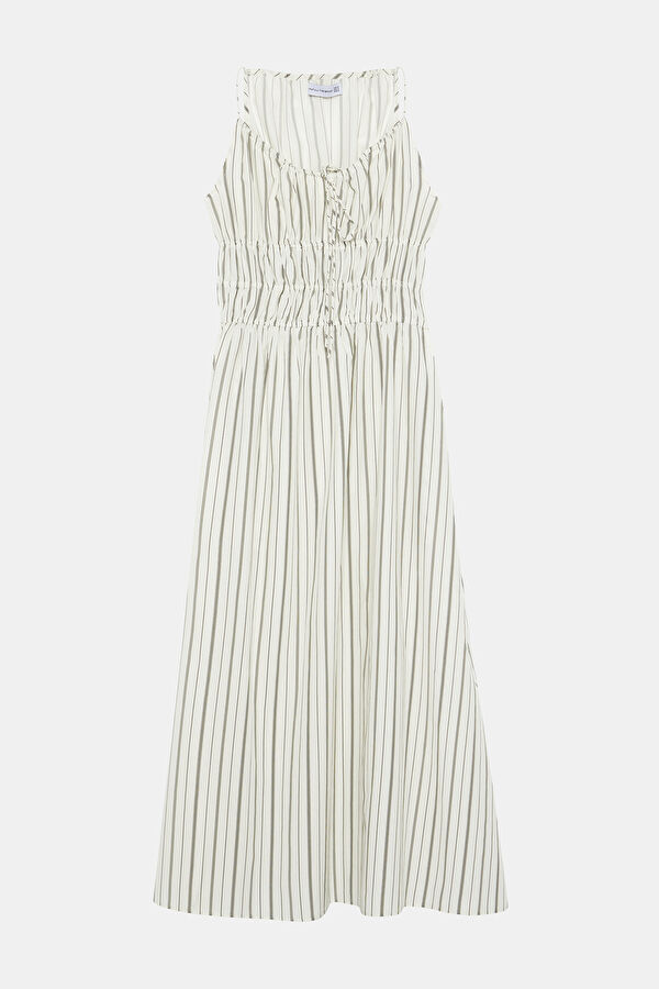 White Patterned Maxi Dress 3
