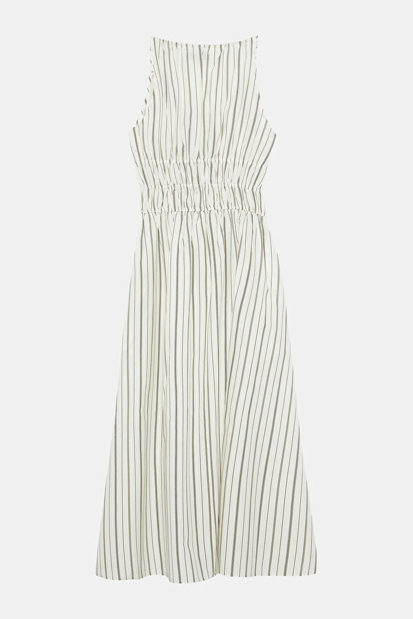 White Patterned Maxi Dress 4
