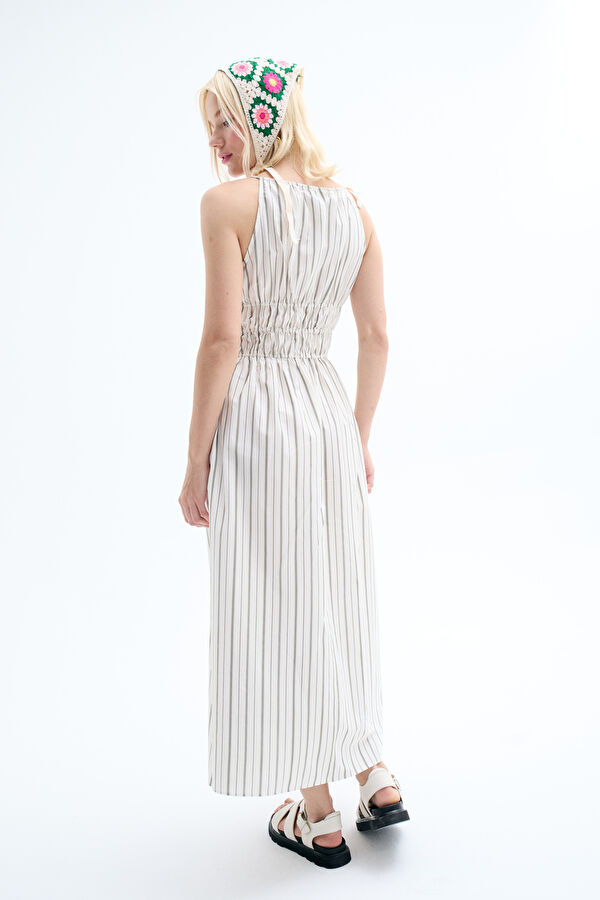 White Patterned Maxi Dress 2