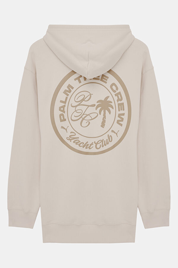 X Ptc Graphic Cream Hooded Women's Sweatshirt 2