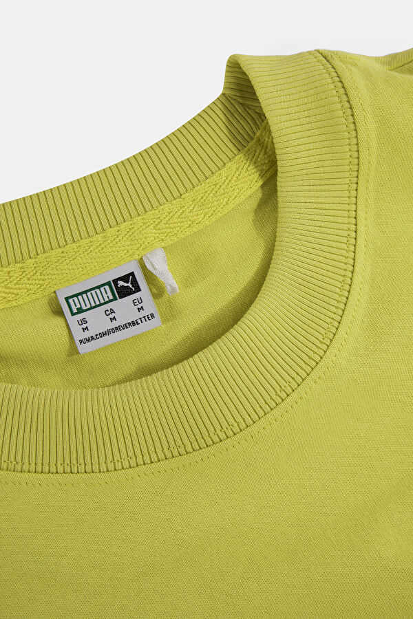 Relax Kalıp Sarı O Yaka Baskılı T-Shirt 3