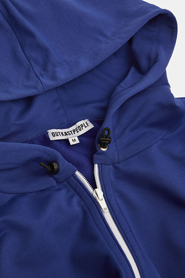 Blue Oversize Hooded Men's Sweatshirt 6
