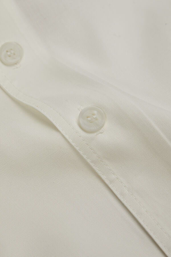Oversize White Printed Men's Shirt 8