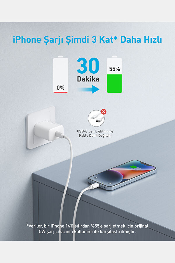 20W Usb C A2347 Hızlı Şarj Cihazı 2