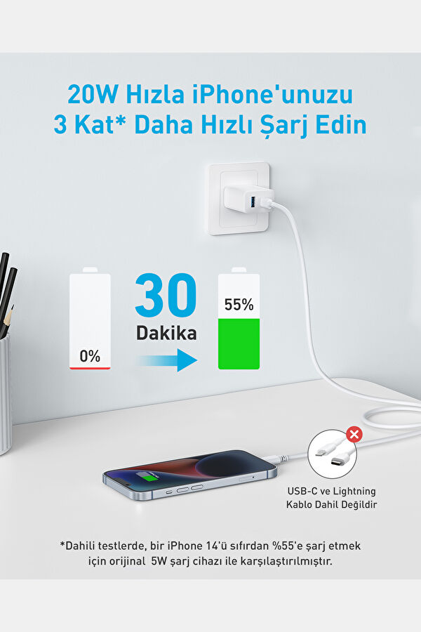 312 20W Wall Charger (2 Ports) Şarj Adaptörü 2