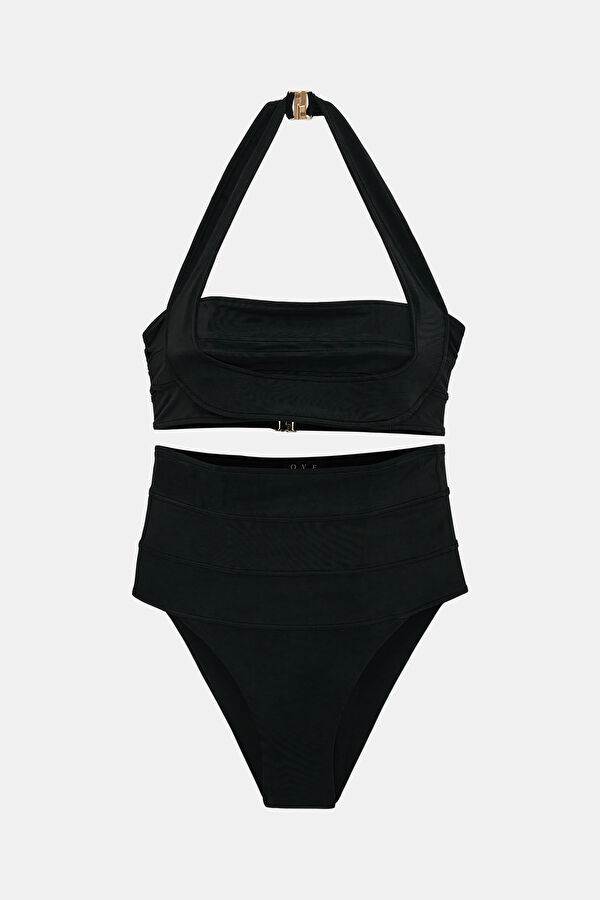 Marge Siyah Tokalı Bikini