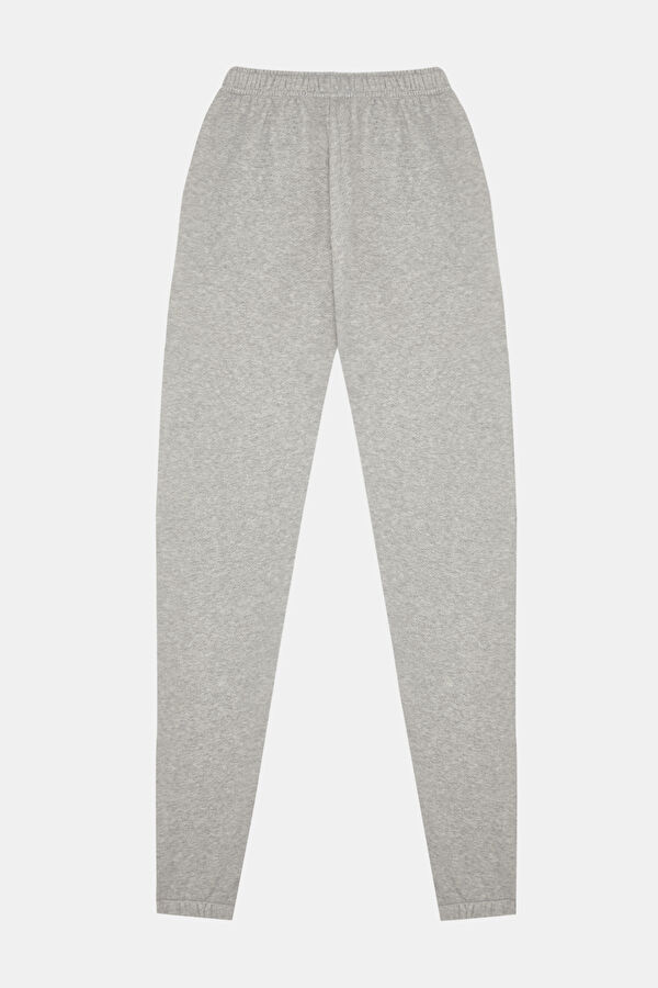 Gri Melanj Dar Paça Spor Pantolon 2